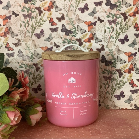 DW Home Accents Dw Home Candle Vanilla And Strawberry Medium Jar